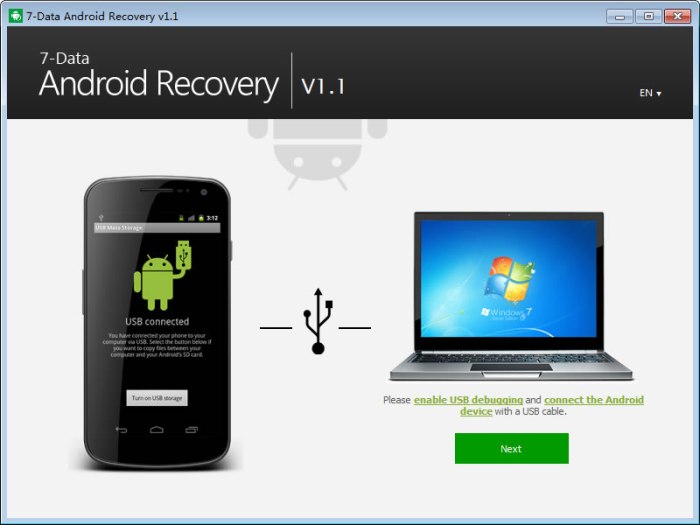 7data android recovery connect