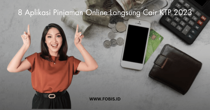 8 Aplikasi Pinjaman Online Langsung Cair KTP 2023