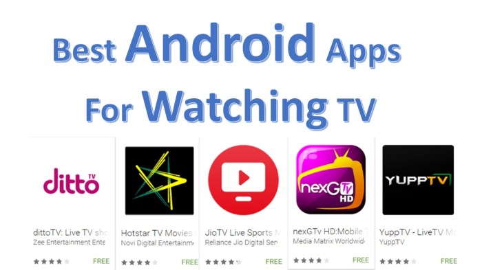 Best Android Apps For Watching TV