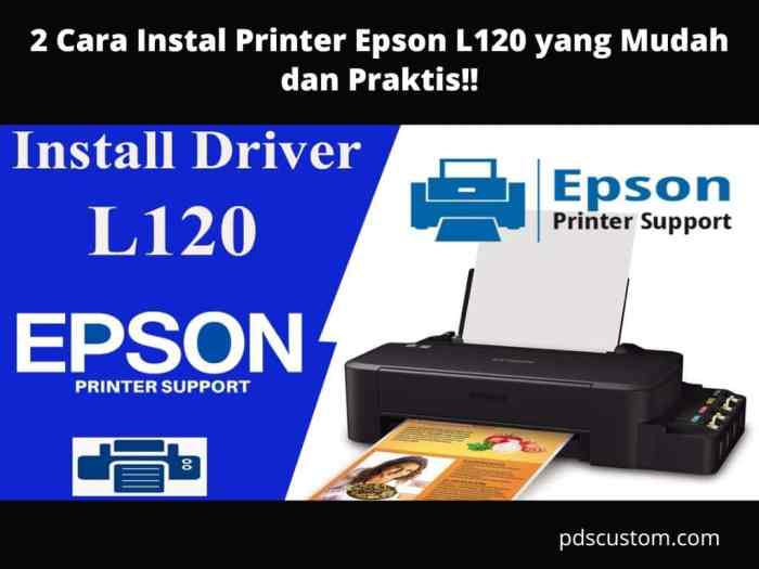 Cara Instal Printer Epson L120 2