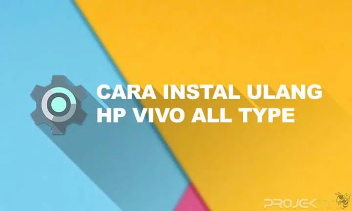 Cara Instal Ulang HP Vivo 1