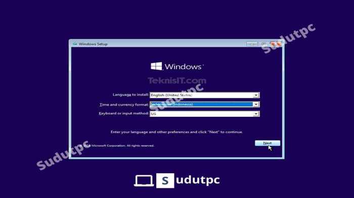 Cara install ulang Windows 10 12