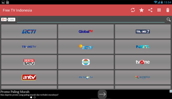 Free TV Indonesia Aplikasi Televisi Android Terbaik 1