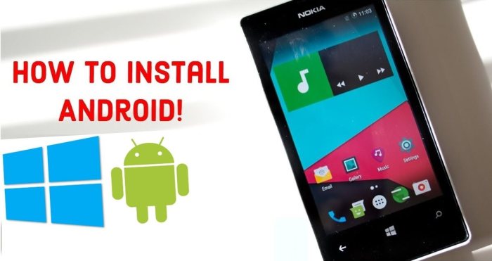 Install Android on Lumia 1