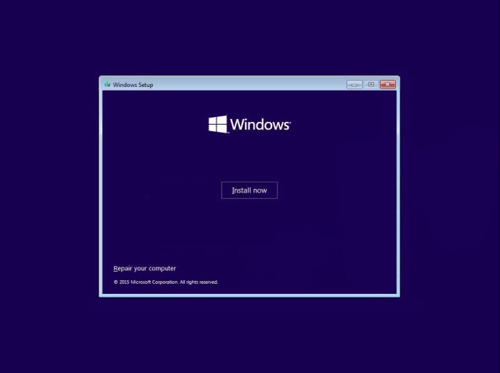 Install Now Cara Install Windows 10 3