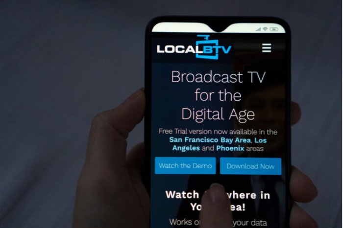 LocalBTV app on mobile phone