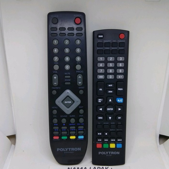 REMOTE REMOT TV LED LCD POLYTRON ORIGINAL ASLI