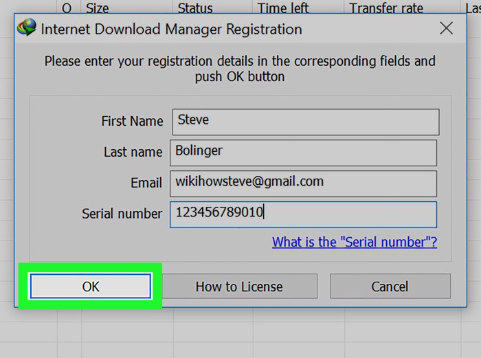 Register Internet Download Manager IDM on PC or Mac Step 7