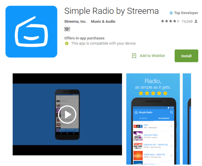 Simple Radio by Streema Android Apps
