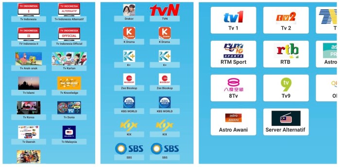Tampilan TV Online Indonesia 2021 1