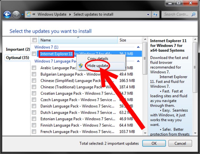 Uninstall Internet Explorer 11 for Windows 7 Step 13Bullet4 1