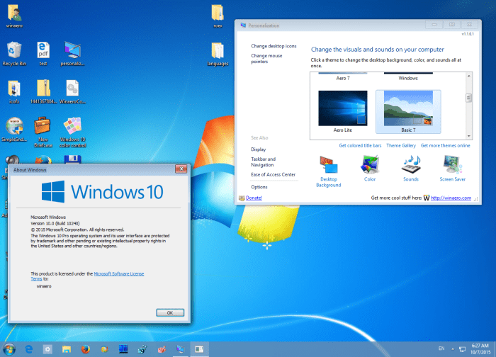 Windows 7 theme basic