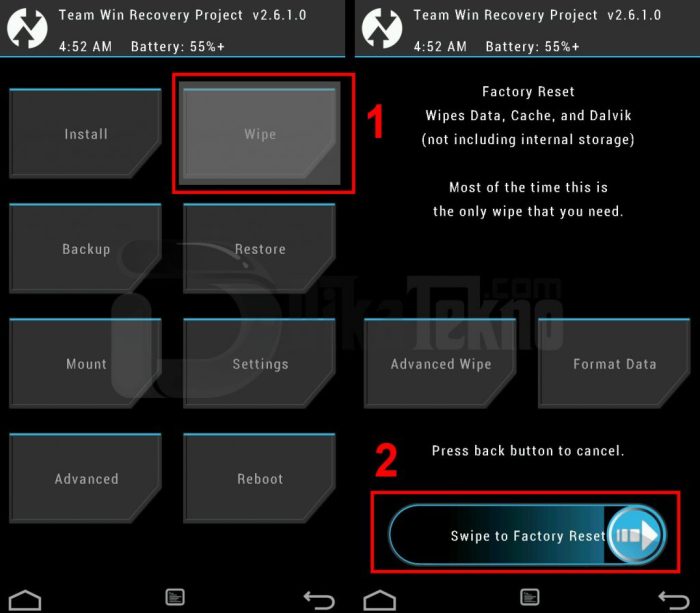 Wipe data Factory reset using TWRP recovery 1024x898 1