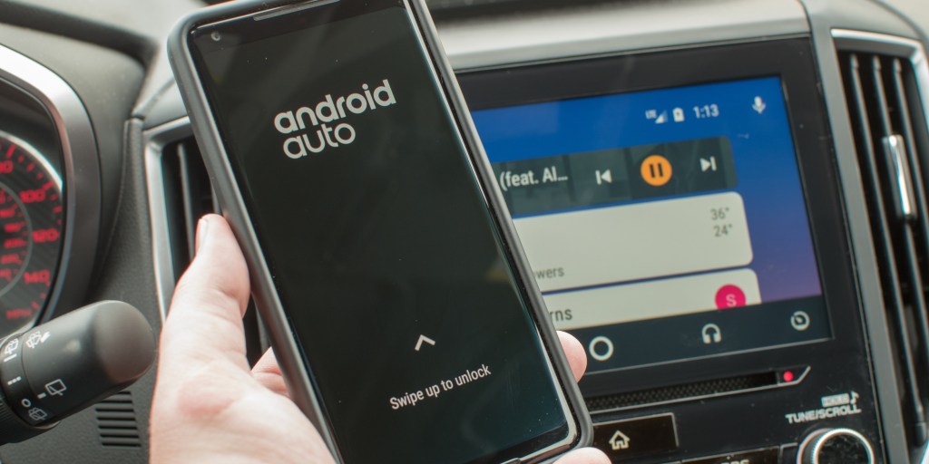 android auto swipe unlock