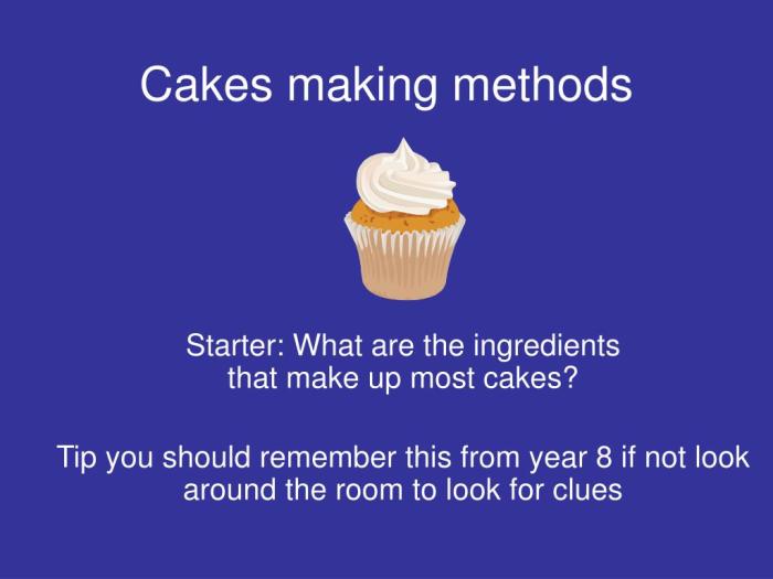 cakes making methods l