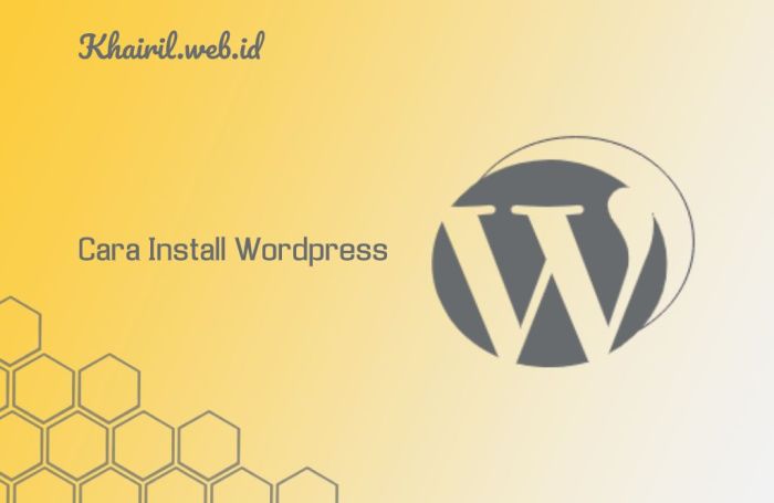 cara install wordpress