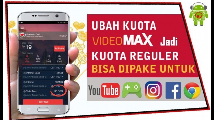 cara menggunakan kuota videomax untuk nonton youtube dan mengubahnya menjadi kuota biasa 20180608 113920