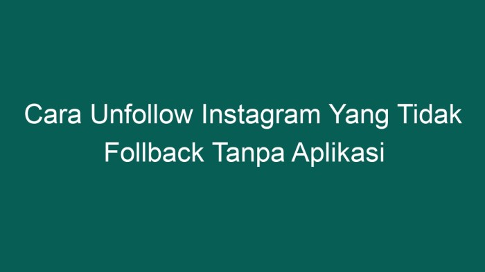 cara unfollow instagram yang tidak follback tanpa aplikasi 13005