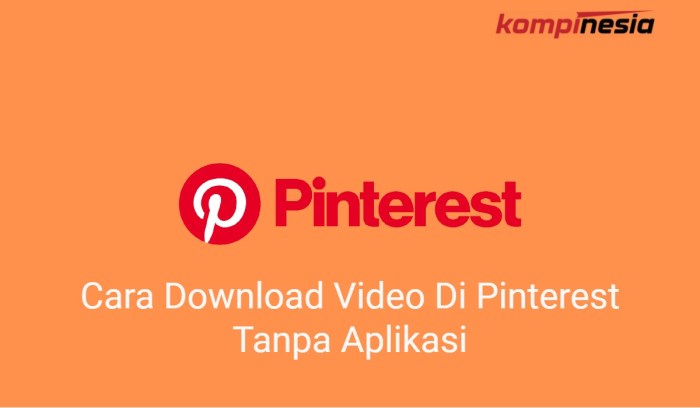download video di pinterest