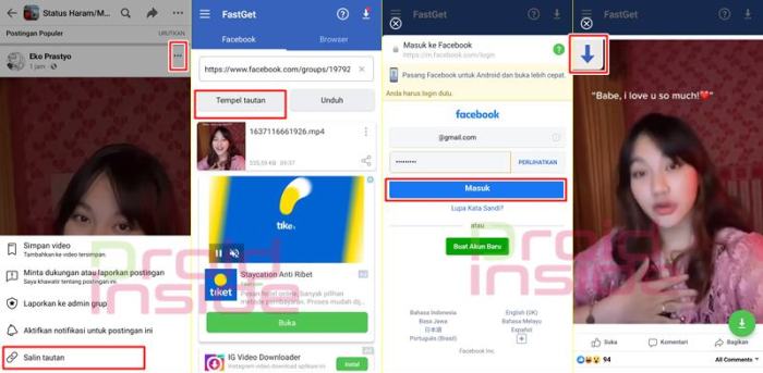 download video facebook di android droidinside
