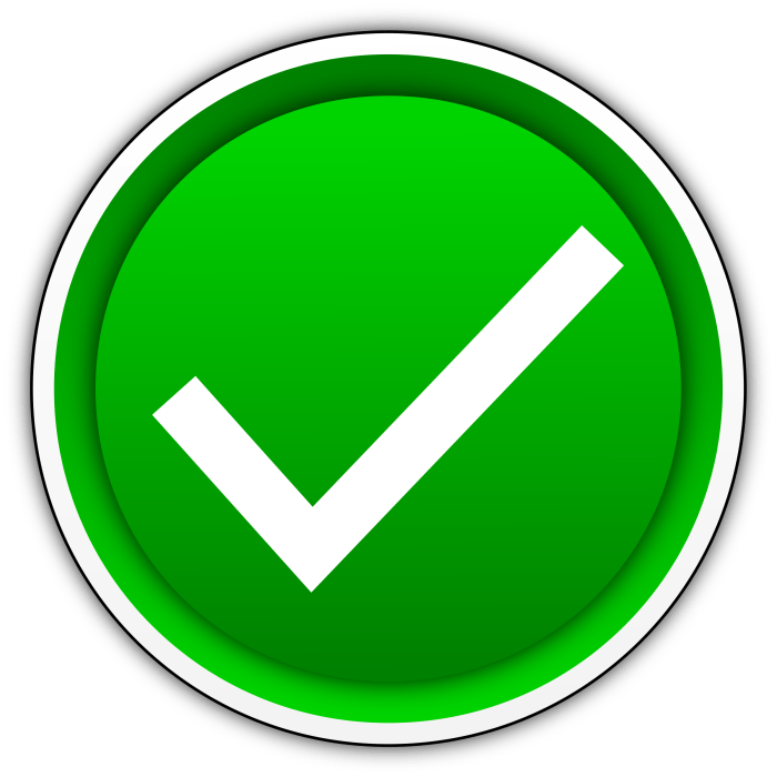 green yes check mark png 17
