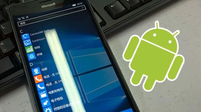 Android apps on Windows Mobile