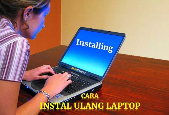 Cara Instal Ulang Laptop x