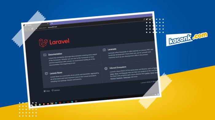 Cara Mudah Install Laravel dengan Laragon install laravel di localhost