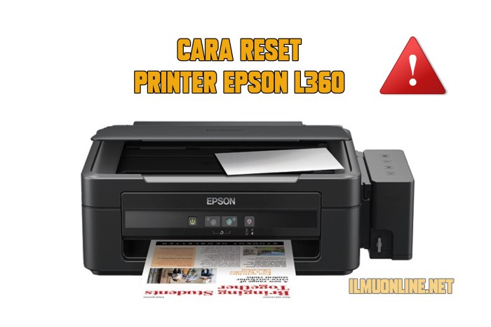 Cara Reset Printer Epson L