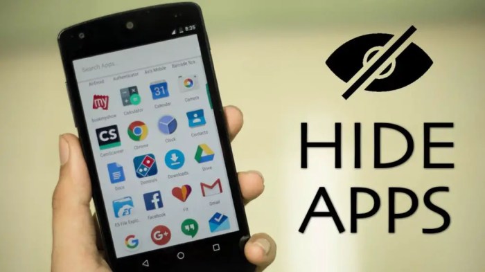 Hide Apps in Android x