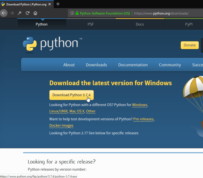 Python Windows Download