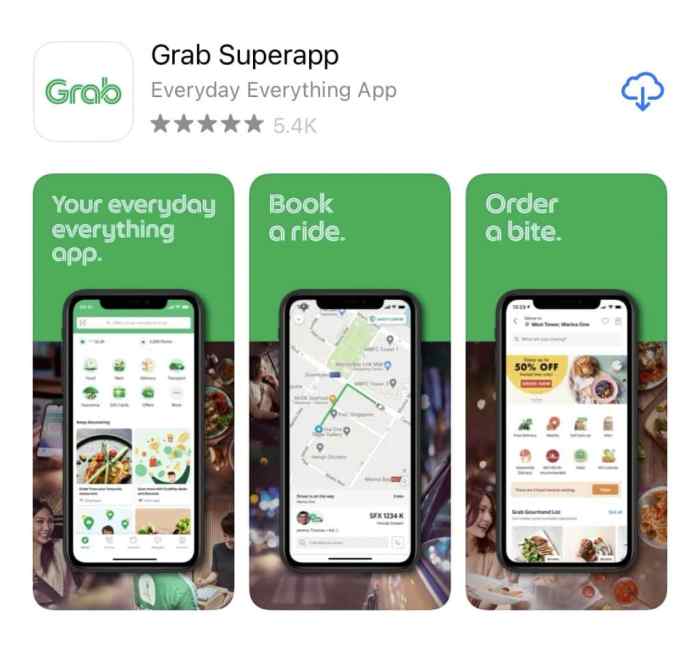 Screenshot Download the Grab App x