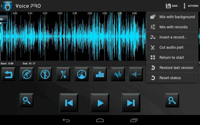 best audio editing apps Android Voice Pro zlvio