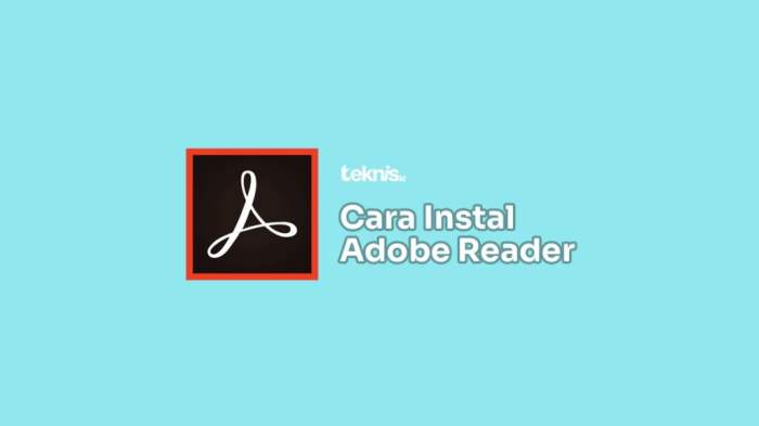 cara instal adobe reader x