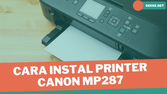 cara instal printer canon MP