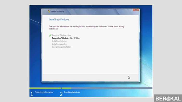 cara instal windows laptop