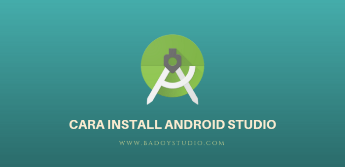 cara install android studio x