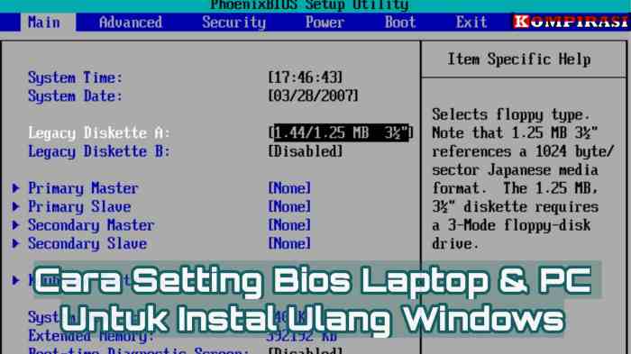 Instal Ulang Windows XP di Laptop