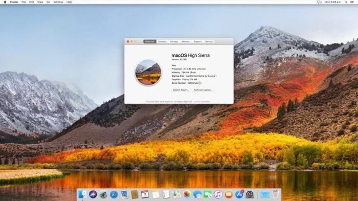 macOS High Sierra Installed min x