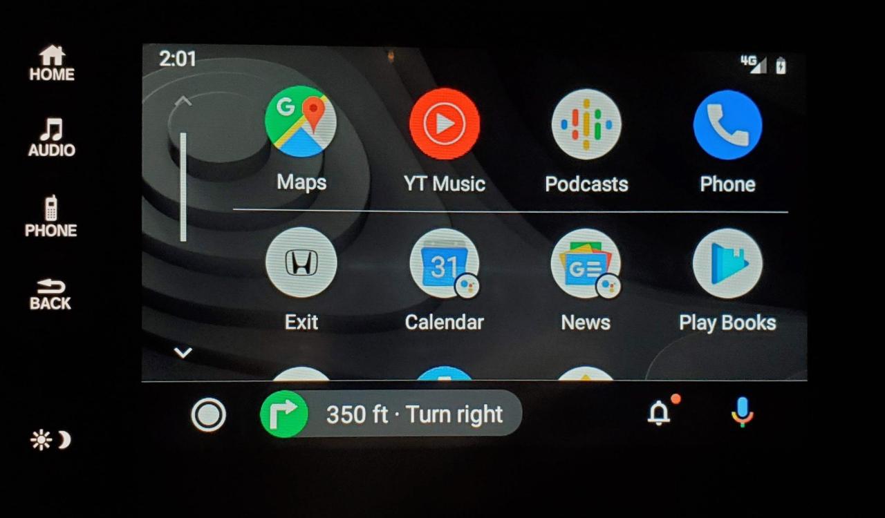 new android auto app drawer cropped
