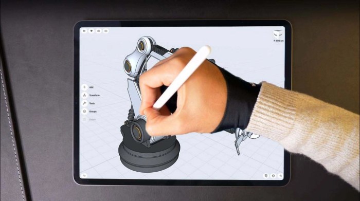 shaper D modeling app for iPad x