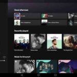 spotify new tablet interface x