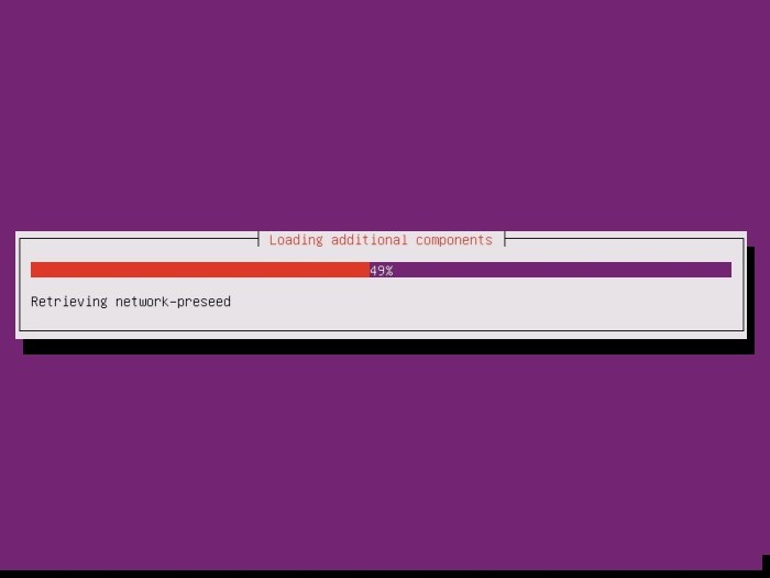 vmware workstation install ubuntu server installation begins screenshot