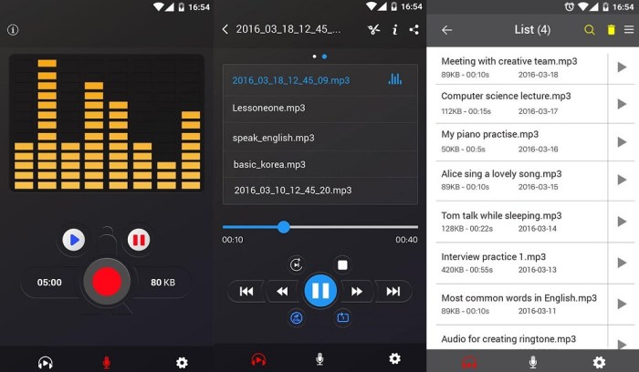 voice recorder app for android
